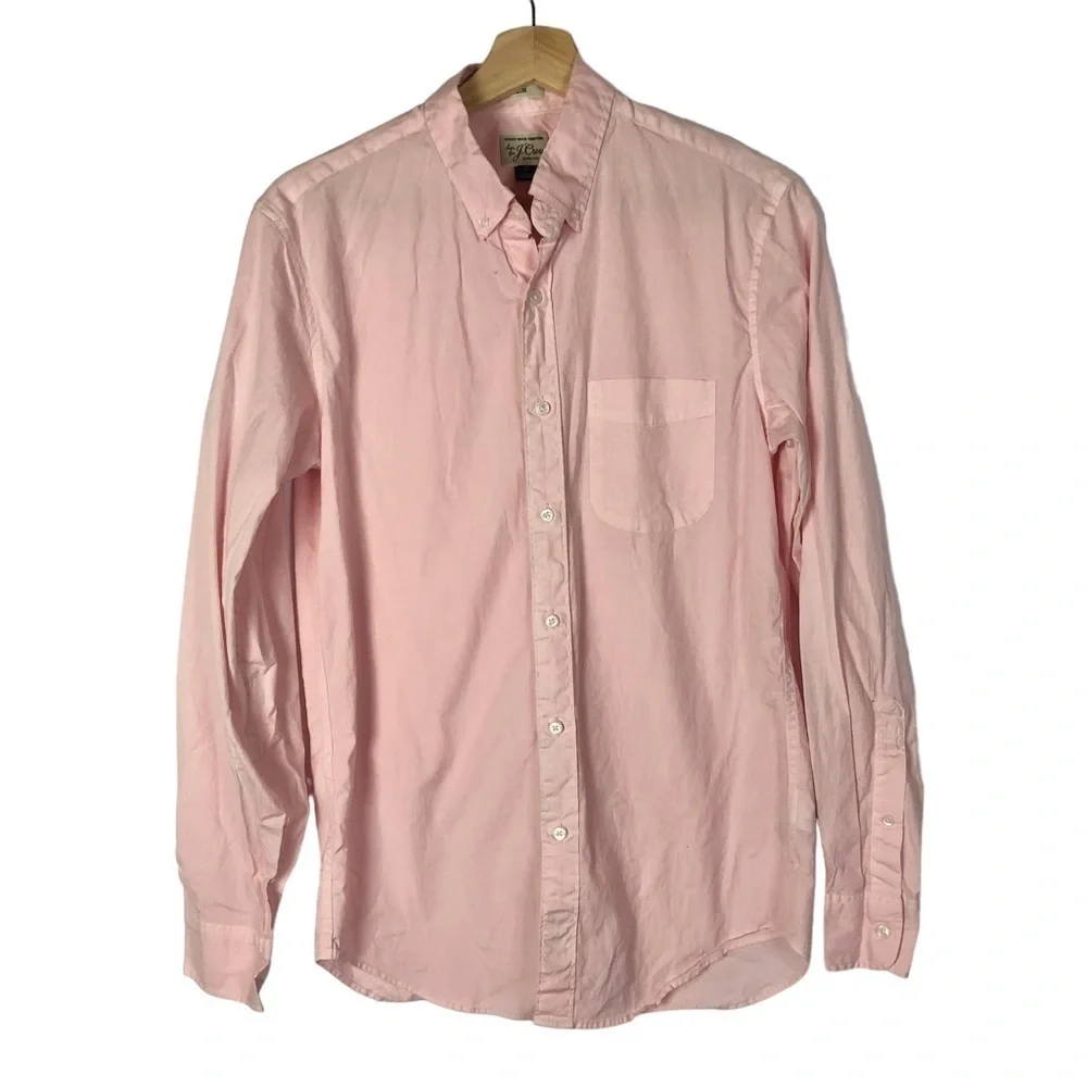 J.‎ Crew Slim Fit Stretch Secret Wash Garment Dyed Sport Long Sleeve Shirt S